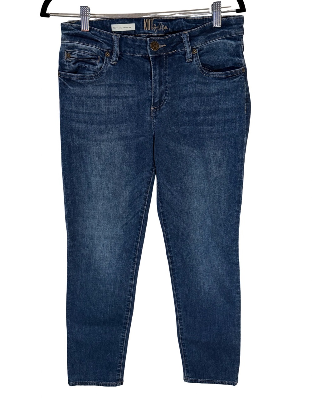 Kut from the Kloth Mid Rise Kloth Katy Ankle Straight Leg - Picture 2 of 9